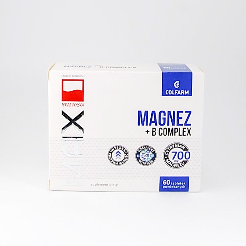 Magnez + B complex, 60 tabletek 