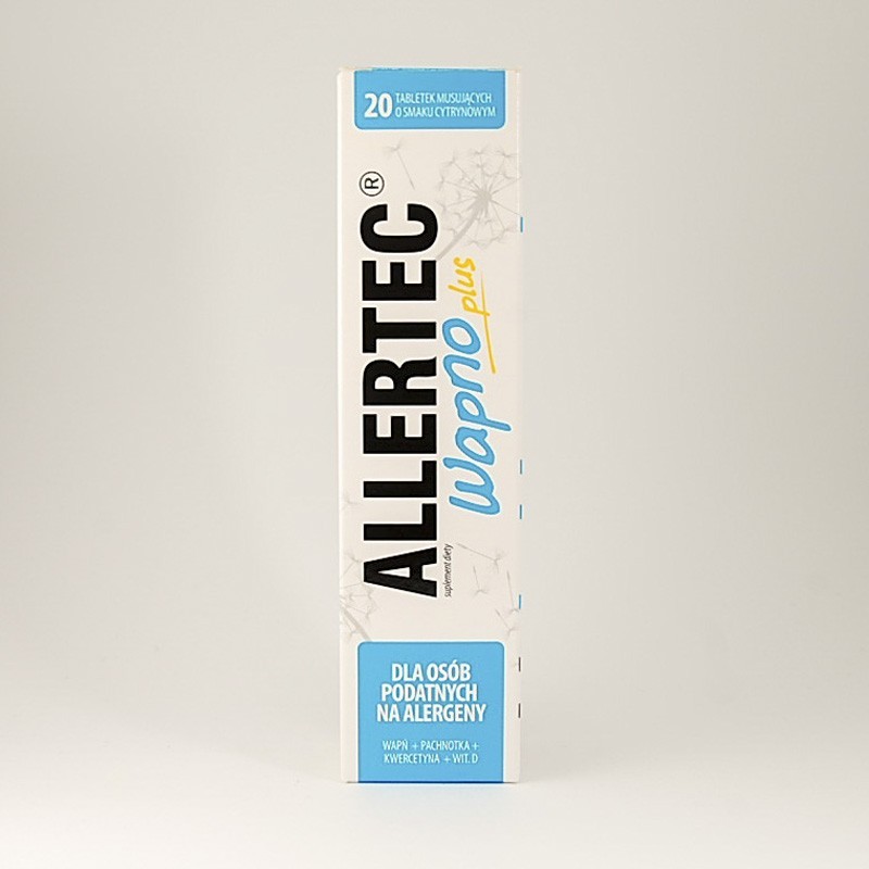 Allertec wapno plus 20 tabletek musujacych 