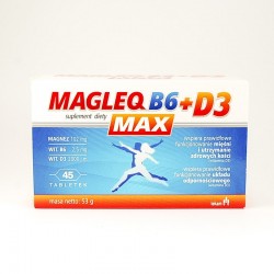 Magleq B6 Max + D3 45 tabletek