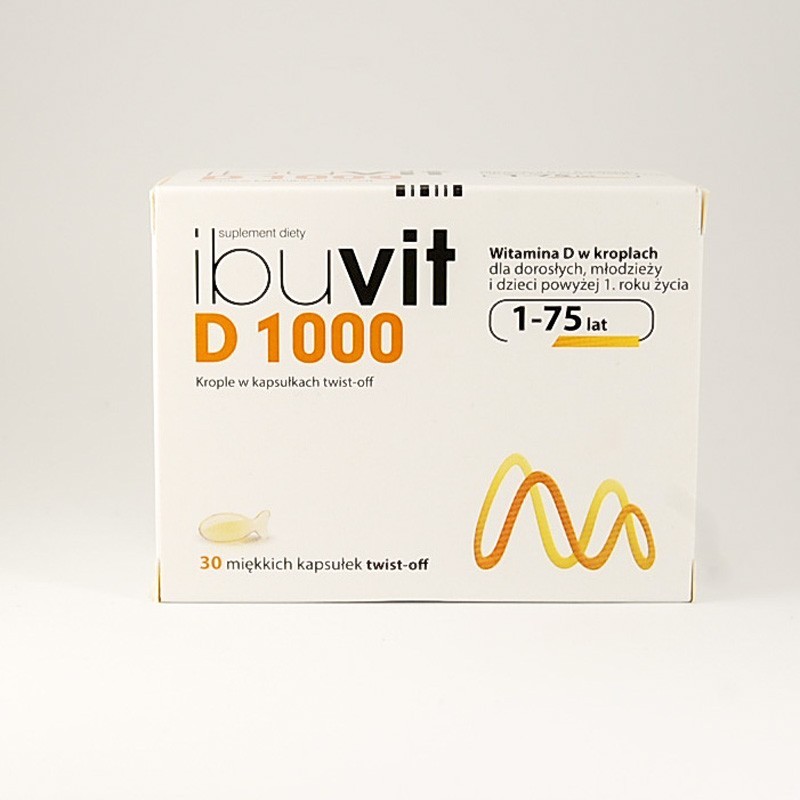 Ibuvit D 1000, 30 kapsułek twist-off 
