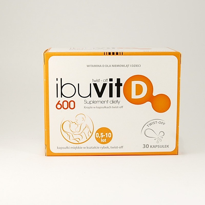 Ibuvit D 600, 30 kapsułek twist-off 