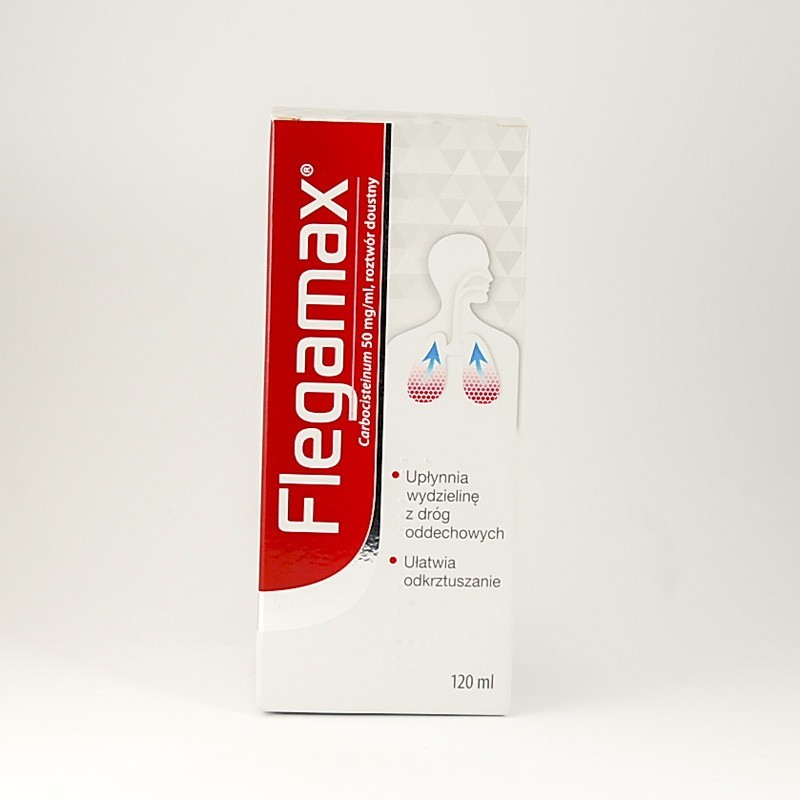 Flegamax roztwór doustny 50 mg/ml, 120 ml 