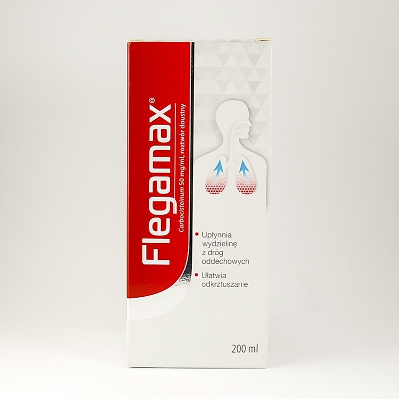 Flegamax roztwór doustny 50 mg/ml, 200 ml 