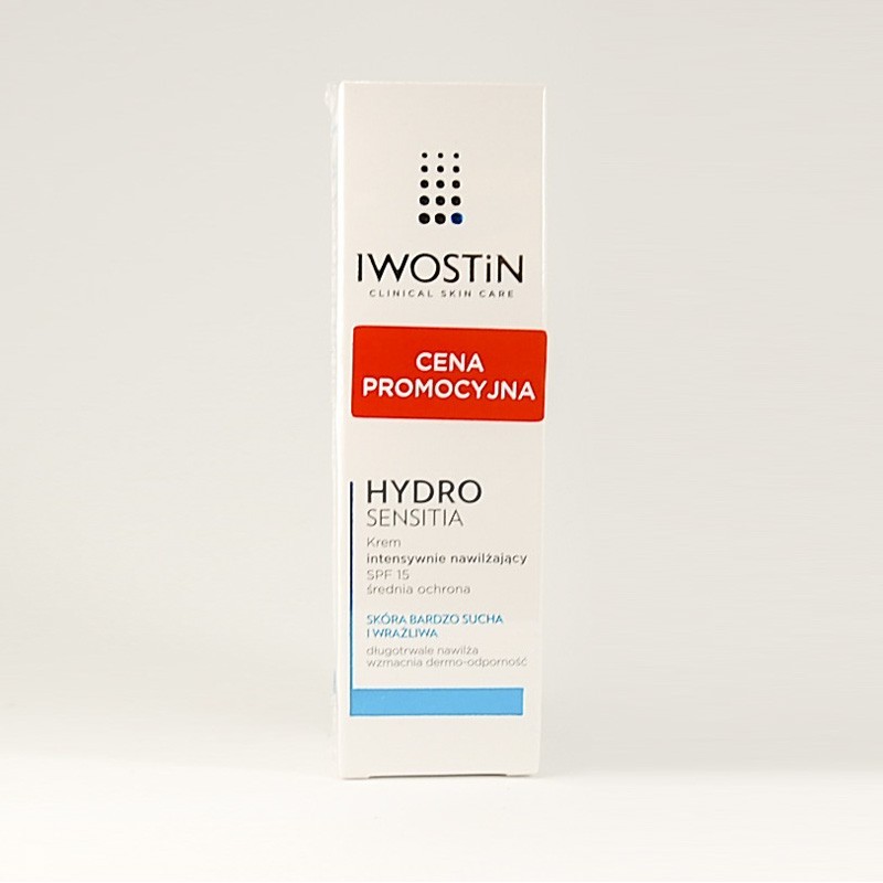 Iwostin Hydro sensitia Krem intensywnie nawilżający SPF 15, 50 ml 