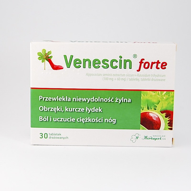 Venescin Forte 100 mg + 60 mg, 30 tabletek 