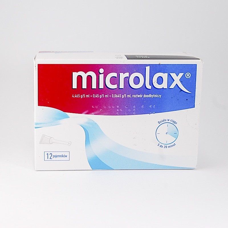 Microlax wlewka doodbytnicza 5 ml, 12 tubek 