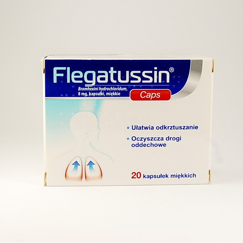 Flegatussin 8 mg, 20 kapsułek 