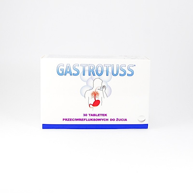 Gastrotuss Tabletki przeciwrefluksowe do żucia, 30 sztuk 