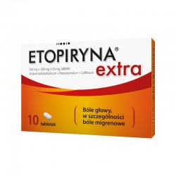 Etopiryna Extra (250 mg + 200 mg + 50 mg), 10 tabletek