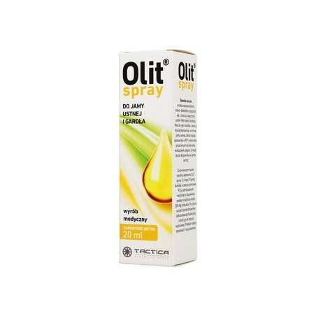  Olit aerozol do stosowania w jamie ustnej i gardle, 20 ml 