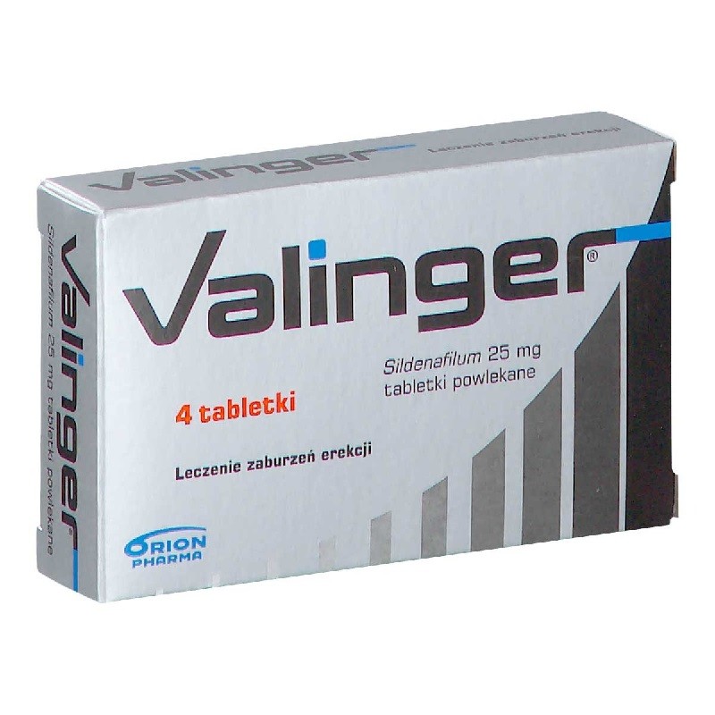 Valinger 25 mg, 4 tabletki 