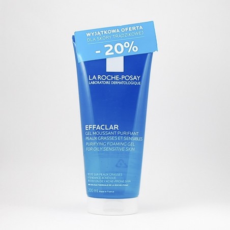  La Roche-Posay Effaclar, oczyszczający żel do skóry tłustej, 200 ml 