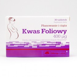 Kwas foliowy 400 µg 30 tabletek blistry PL