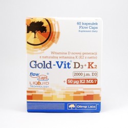 Olimp Gold-Vit D3 2000 j.m. + K2, 60 kapsułek