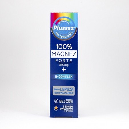 Plusssz 100% Magnez Forte + B Complex, 20 Tabletek Musujących | Apteka ...