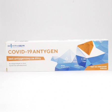 Test COVID-19 antygen szybki test ze śliny, 1 zestaw