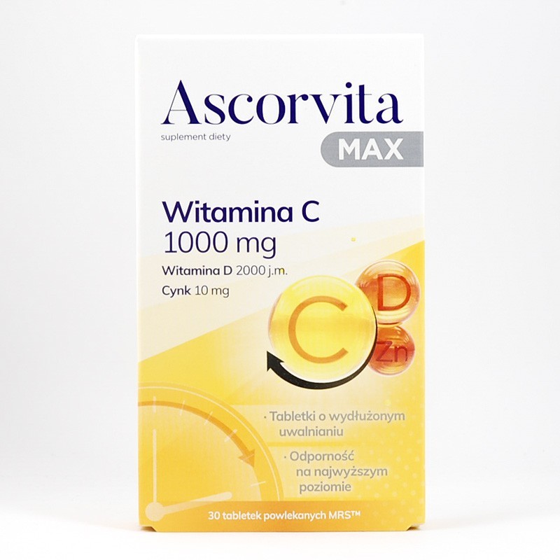  Ascorvita Max 30 tabletek powlekanych