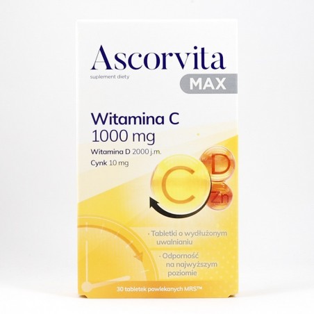  Ascorvita Max 30 tabletek powlekanych 