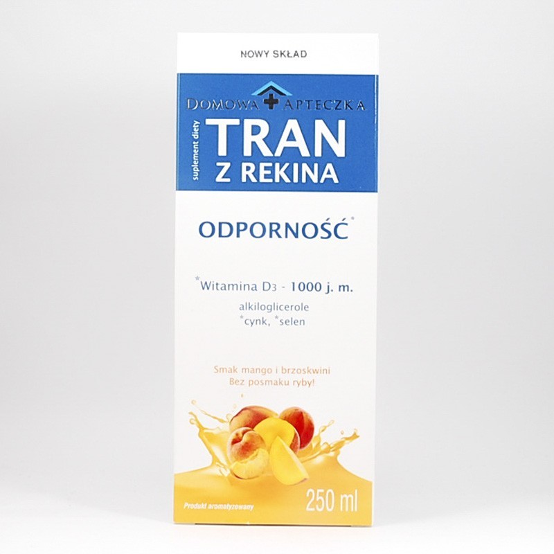  Tran z rekina o smaku mango i brzoskwini