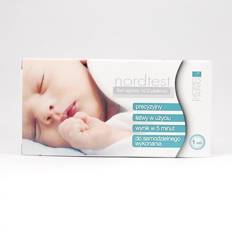  Test ciążowy Nordtest HCG płytkowy