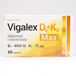 Vigalex D3 + K2 Max, 60 kapsułek