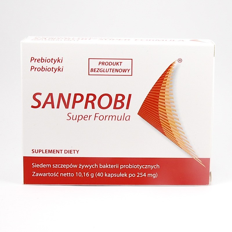 Sanprobi Super Formula Probiotyk W Kapsułkach 40 Sztuk Apteka Moderna 8686