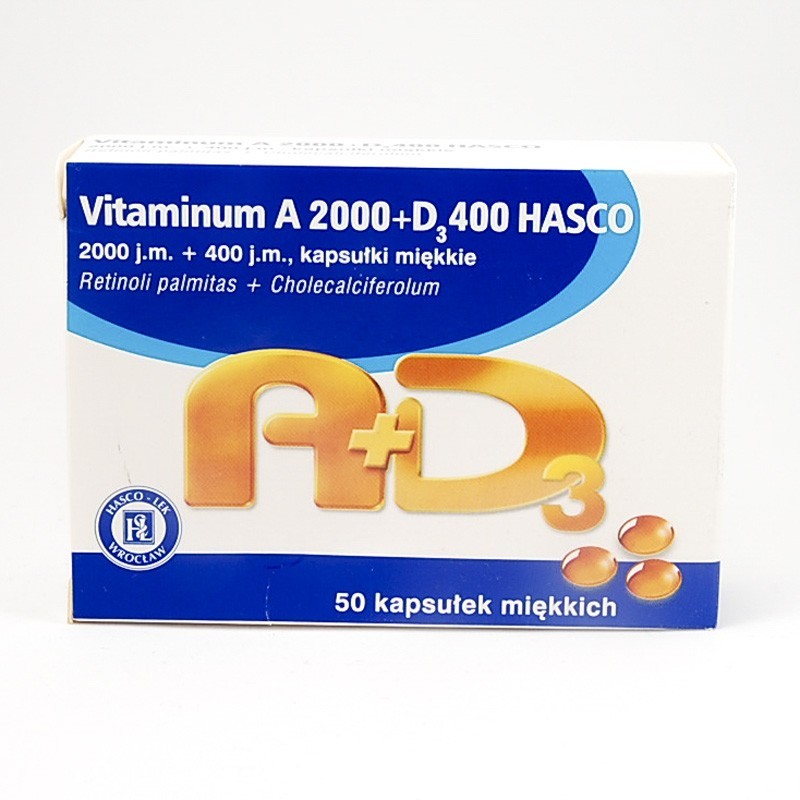  Vitaminum A+D3 Hasco 50 kapsułek
