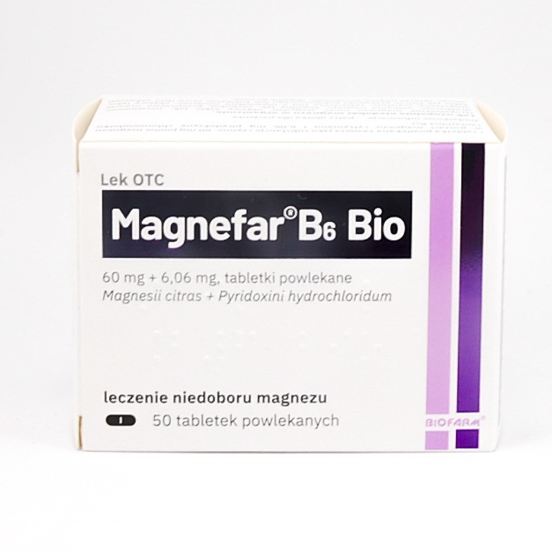  Magnefar B6 Bio 50 tabletek