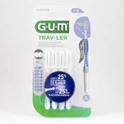 Sunstar GUM trav-ler szczoteczka międzyzębowa 0,6 mm, 4 sztuki