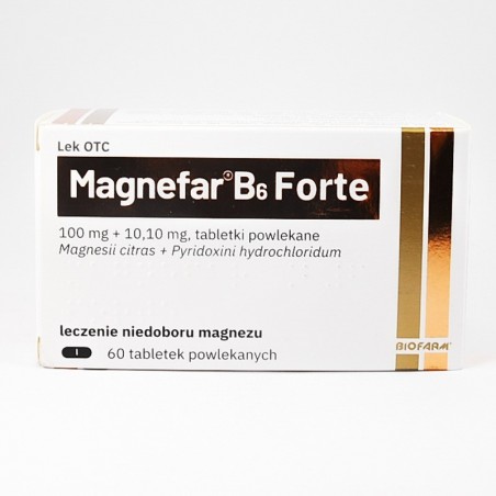  Magnefar B6 Forte 100 mg jonów Mg 2+ 