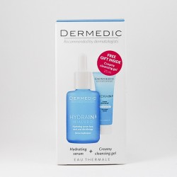 Dermedic Hydrain 3 Hialuro Serum nawadniające + kremowy żel gratis