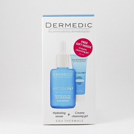 Dermedic Hydrain 3 Hialuro Serum nawadniające + kremowy żel gratis 