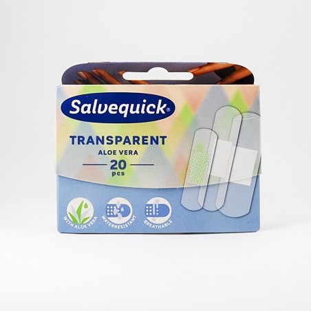  Salvequick plastry przezroczyste Transparent z Aloe Vera 