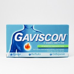 Gaviscon o smaku miętowym