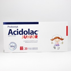 Acidolac Junior o smaku truskawkowym