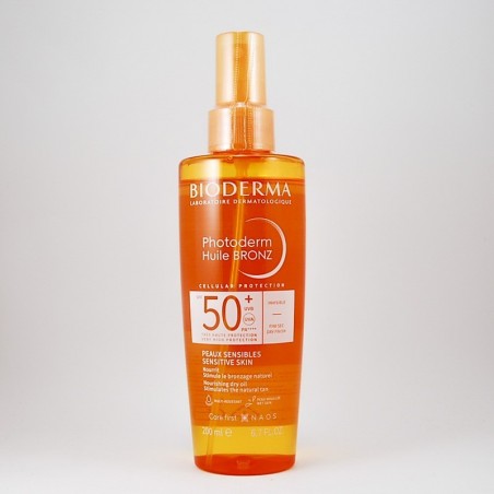  Bioderma Photoderm huile bronz SPF50+ suchy olejek przyspieszający opalanie 