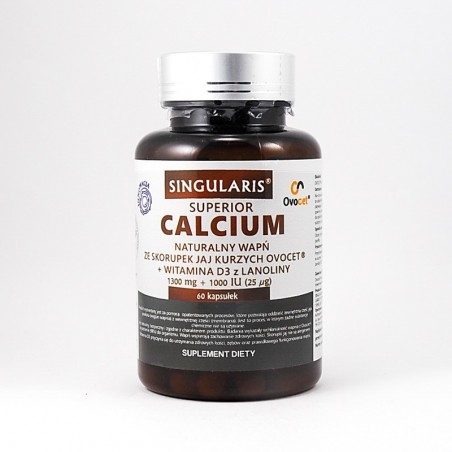  Singularis Calcium naturalny wapń ze skorupek jaj kurzych Ovocet + D3 