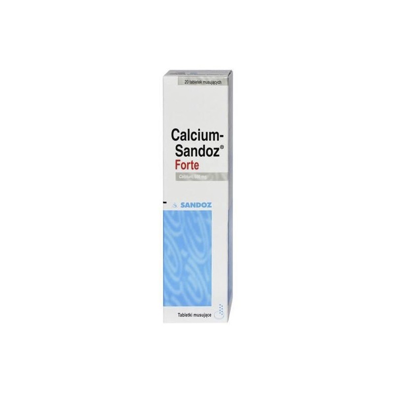 Calcium Sandoz Forte 500 mg, 20 tabletek musujących 