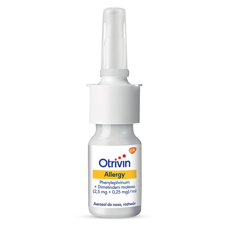 Otrivin Allergy aerozol do nosa (2,5 mg + 0,25 mg)/ml, 15 ml 