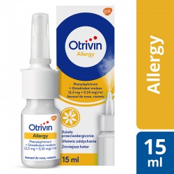 Otrivin Allergy aerozol do nosa (2,5 mg + 0,25 mg)/ml, 15 ml