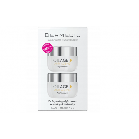  Dermedic Oilage Naprawczy krem na noc, 50 ml + 50 ml 