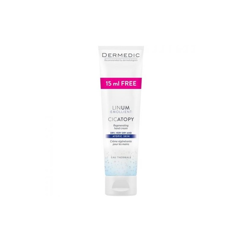 Dermedic Linum Emollient Cicatopy regenerujący krem do rąk, 115 ml 