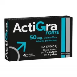 Actigra Forte 50 mg 4 tabletki