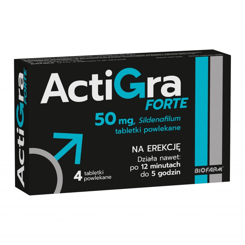 Actigra Forte 50 mg 4 tabletki 