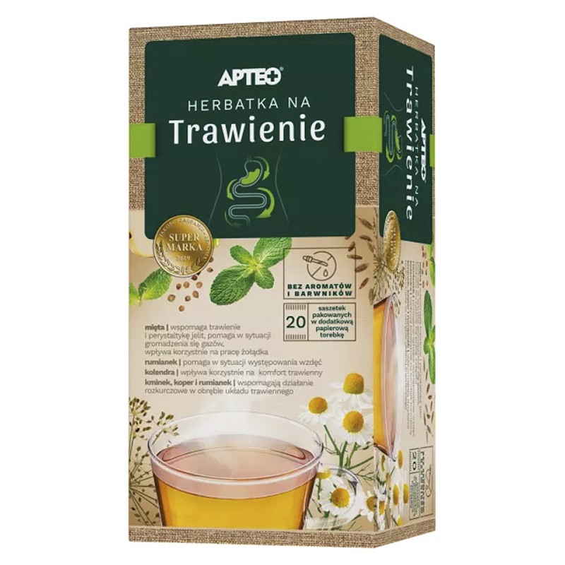 Herbatka na trawienie APTEO, 20 saszetek 