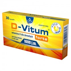 D-Vitum forte 1000 j.m., 30 kapsułek
