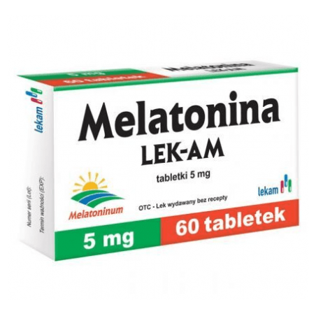 Melatonina Lek-Am 5 mg, 60 tabletek