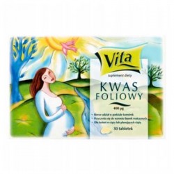 FOLIOWY KWAS 400μg, tabletki 30tabl.