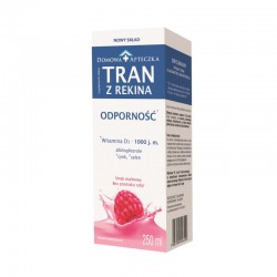 Tran z rekina o smaku malinowym, 250 ml