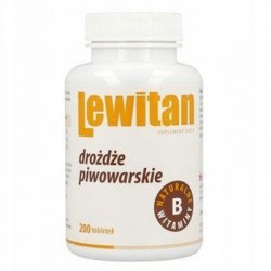 Lewitan drożdże piwowarskie tabletki, 200 tabletek